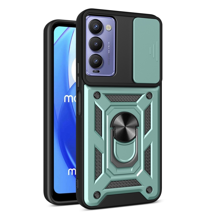 E-shop RING CAMERA Kryt s držiakom pre Tecno Camon 18 zelený