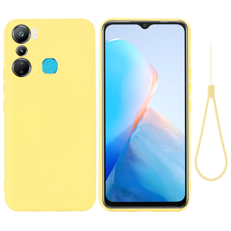 E-shop RUBBER Ochranný kryt pre Infinix Hot 20i žltý