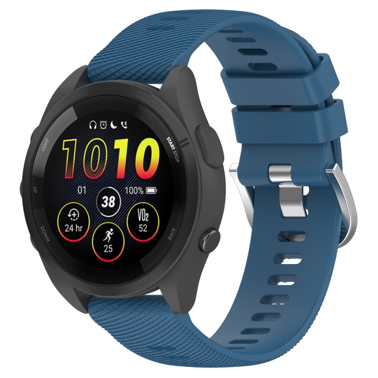 E-shop RUBBER Silikónový remienok Garmin Forerunner 265S svetlomodrý