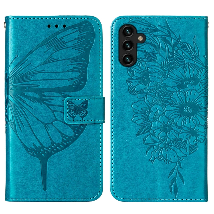 E-shop ART BUTTERFLY Peňaženkový kryt Samsung Galaxy A34 5G modrý