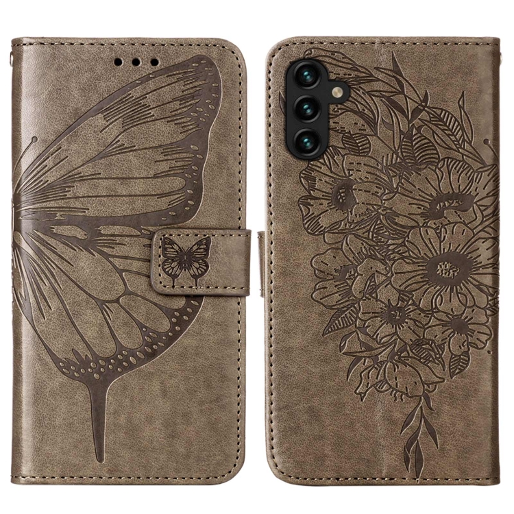 E-shop ART BUTTERFLY Peňaženkový kryt Samsung Galaxy A54 5G šedý