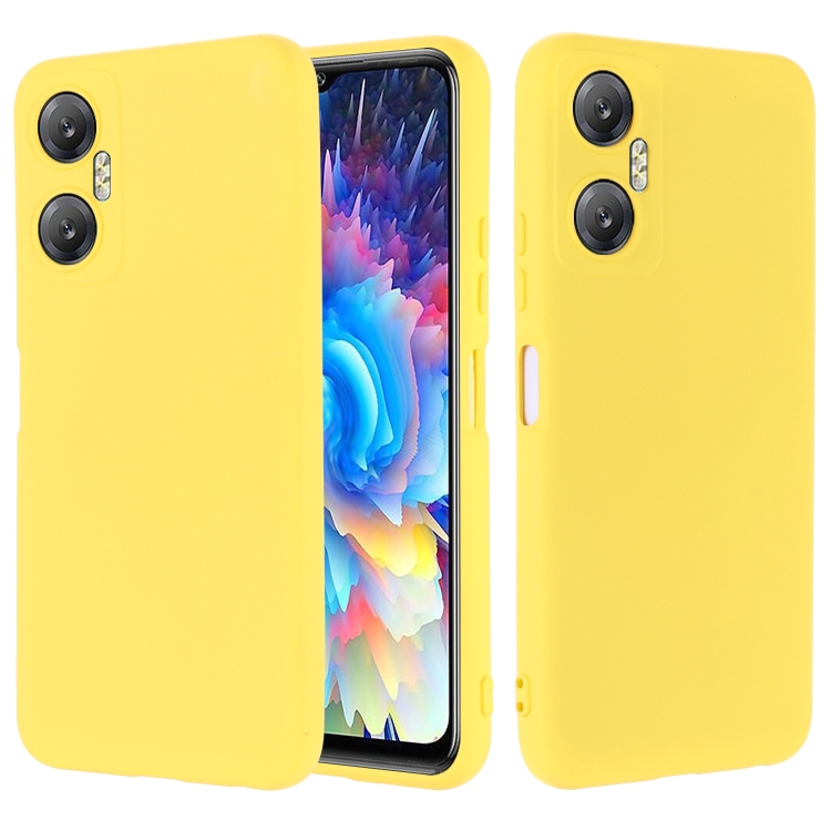 E-shop RUBBER Ochranný kryt pre Infinix Hot 20 5G žltý