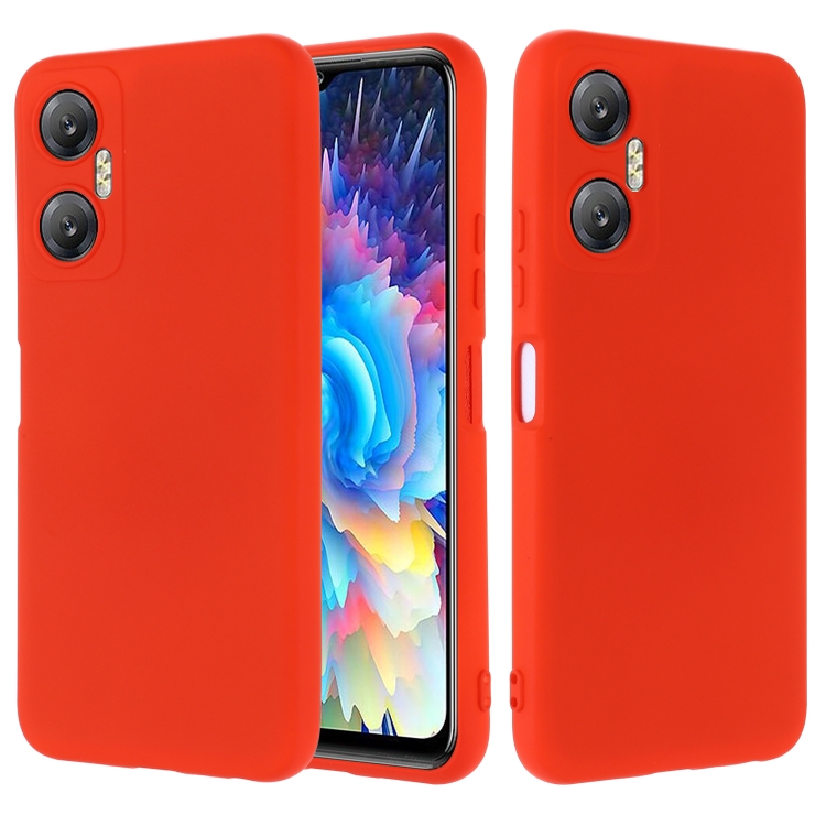 E-shop RUBBER Ochranný kryt pre Infinix Hot 20 5G červený