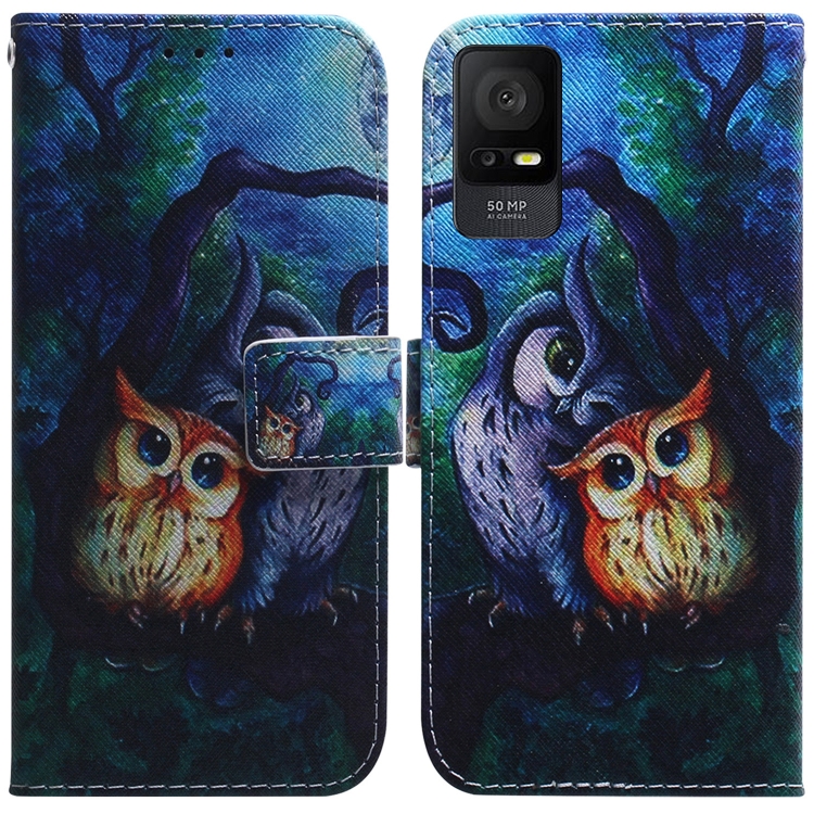 E-shop ART Peňaženkový kryt pre TCL 408 OWL