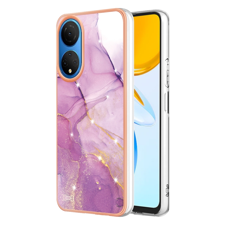 E-shop IMD MARBLE Ochranný kryt Honor X7 PURPLE