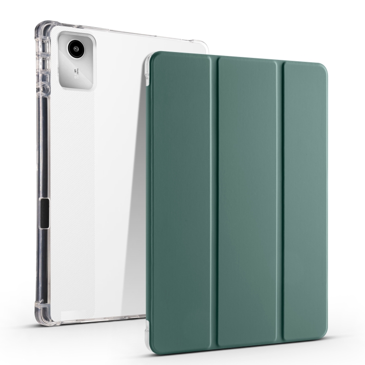 E-shop CRYSTAL Zaklápacie puzdro Lenovo Tab M11 / K11 tmavozelené