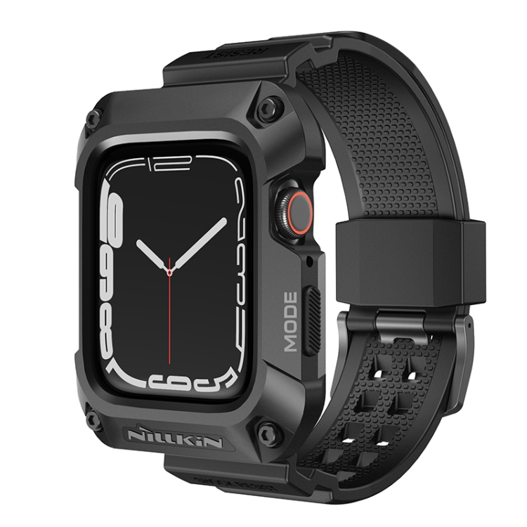 E-shop NILLKIN RUIDONG Puzdro a remienok pre Apple Watch 9 / 8 / 7 45mm čierny