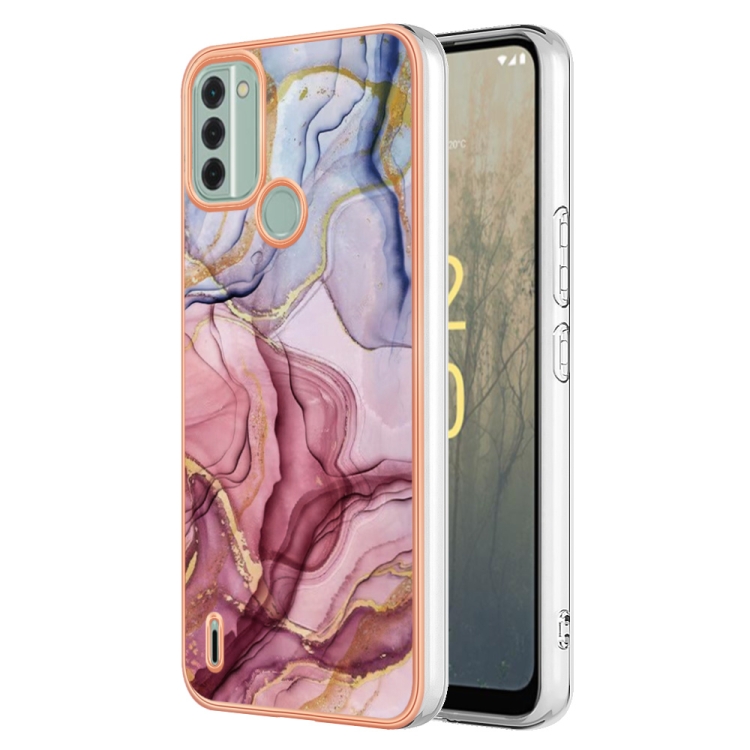 E-shop IMD MARBLE Ochranný kryt Nokia C31 ROSE RED