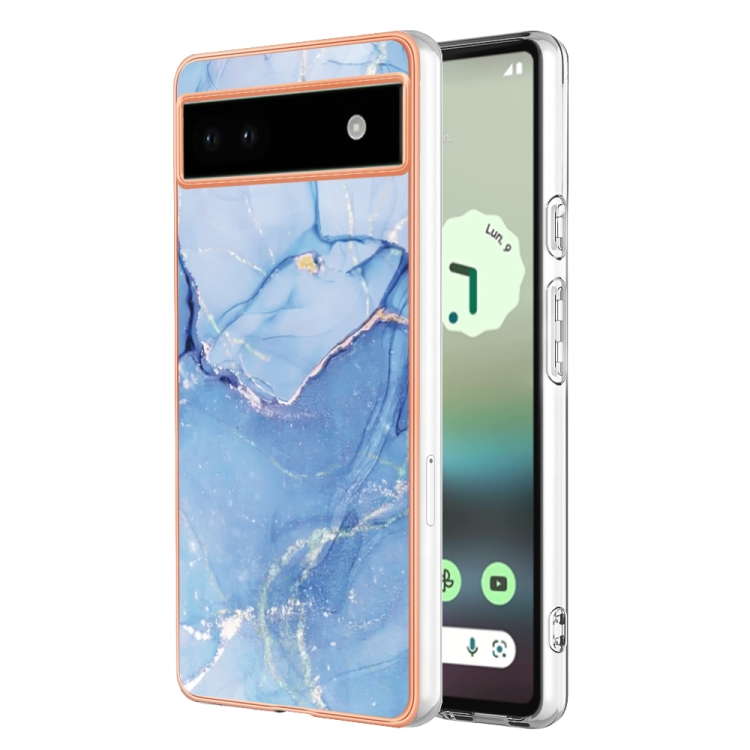 E-shop IMD MARBLE Ochranný kryt Google Pixel 6a BLUE