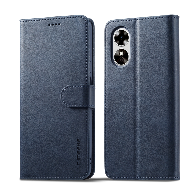 E-shop IMEEKE Peňaženkový obal pre Oppo A78 5G modrý