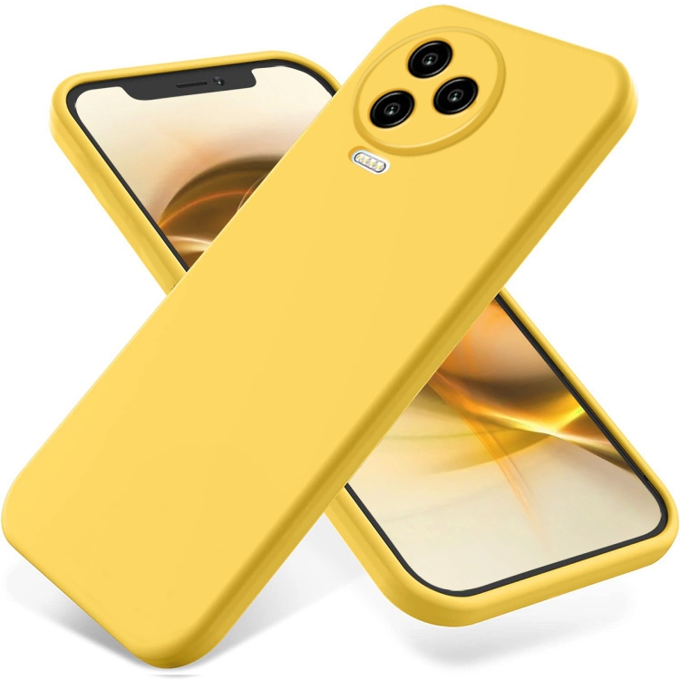 E-shop RUBBER Ochranný kryt pre Infinix Note 12 Pro / Note 12 2023 žltý