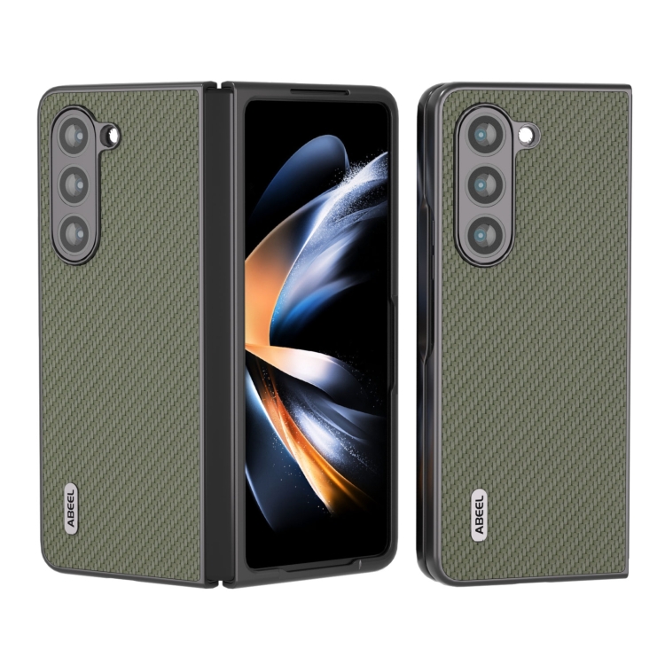 E-shop ABEEL CARBON Plastový kryt Samsung Galaxy Z Fold5 5G zelený