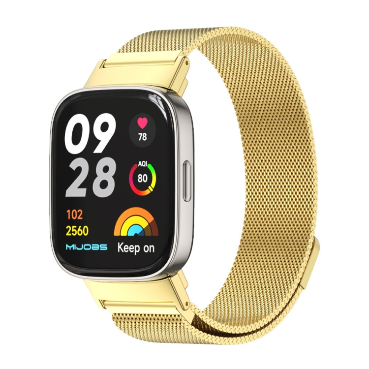 E-shop MILANESE Kovový remienok Xiaomi Redmi Watch 3 zlatý