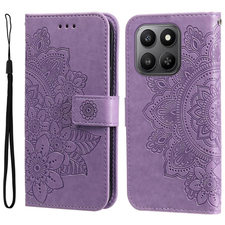 E-shop ART MANDALA Peňaženkový obal pre Honor 400 Smart 5G / Honor X7d fialový
