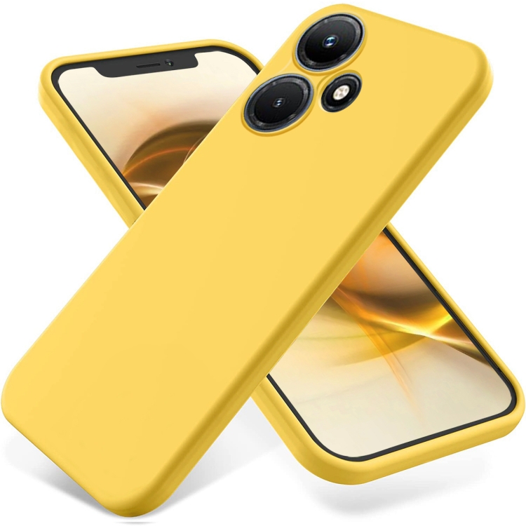 E-shop RUBBER Ochranný kryt pre Infinix Hot 30i žltý
