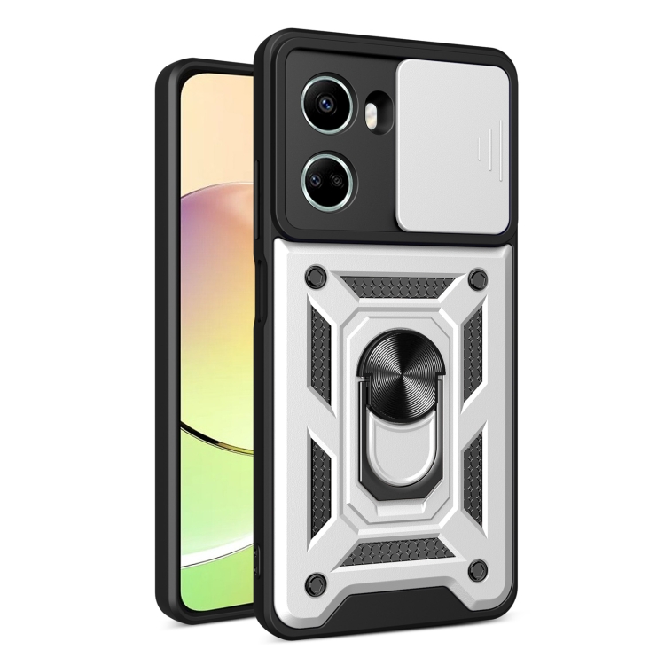 E-shop RING CAMERA Kryt s držiakom pre Huawei Nova 10 SE strieborný