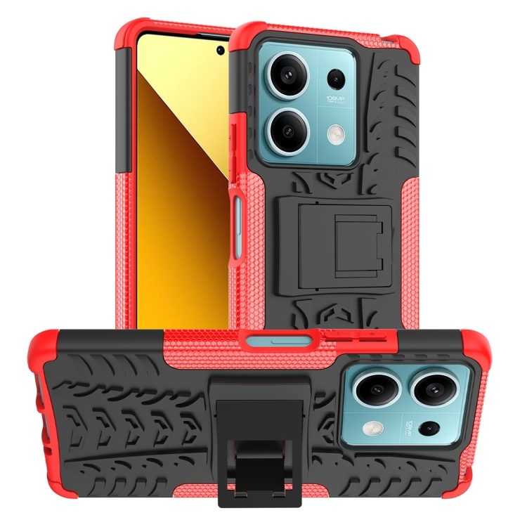 E-shop STAND Odolný ochranný kryt pre Xiaomi Redmi Note 13 5G červený