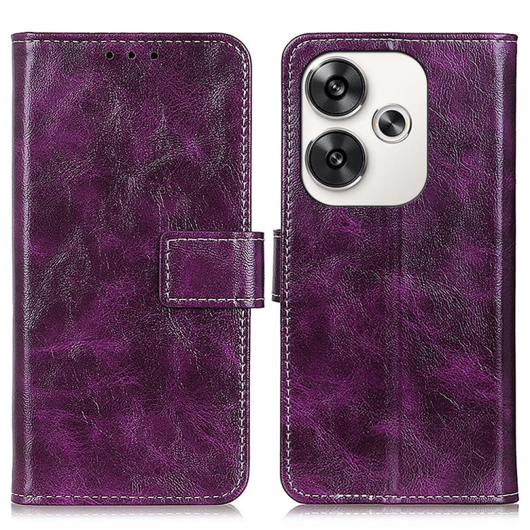 E-shop RETRO Peňaženkový obal Xiaomi Poco F6 fialový