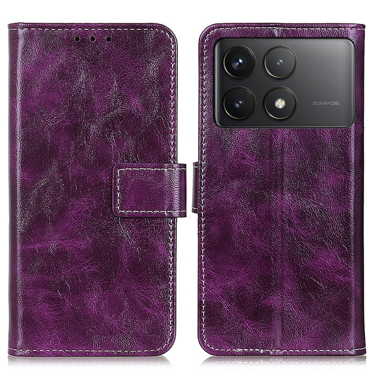 E-shop RETRO Peňaženkový obal Xiaomi Poco F6 Pro fialový