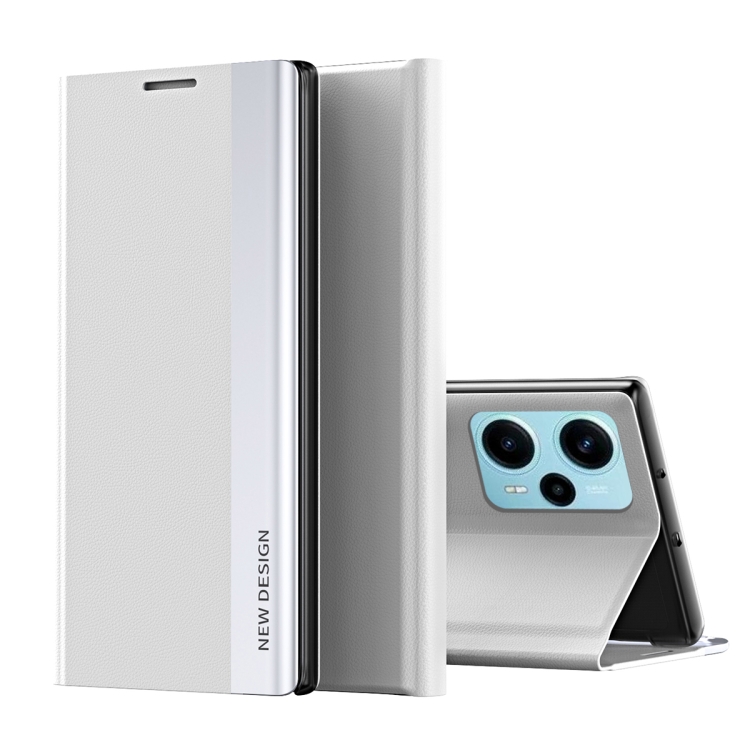 E-shop SLEEP CASE Zaklápací kryt Xiaomi Poco F5 strieborný