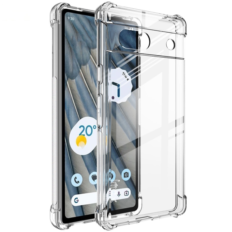 E-shop IMAK Ochranný silikónový kryt Google Pixel 7a priehľadný