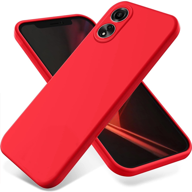 E-shop RUBBER Ochranný kryt pre Oppo A58 červený