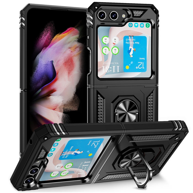 E-shop RING Ochranný kryt s držiakom Samsung Galaxy Z Flip5 5G čierny