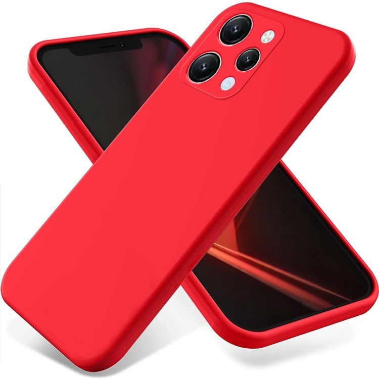 E-shop RUBBER Ochranný kryt pre Xiaomi Redmi 12 červený
