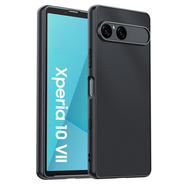 E-shop LEATHER Ochranný kryt pre Sony Xperia 10 VII čierny