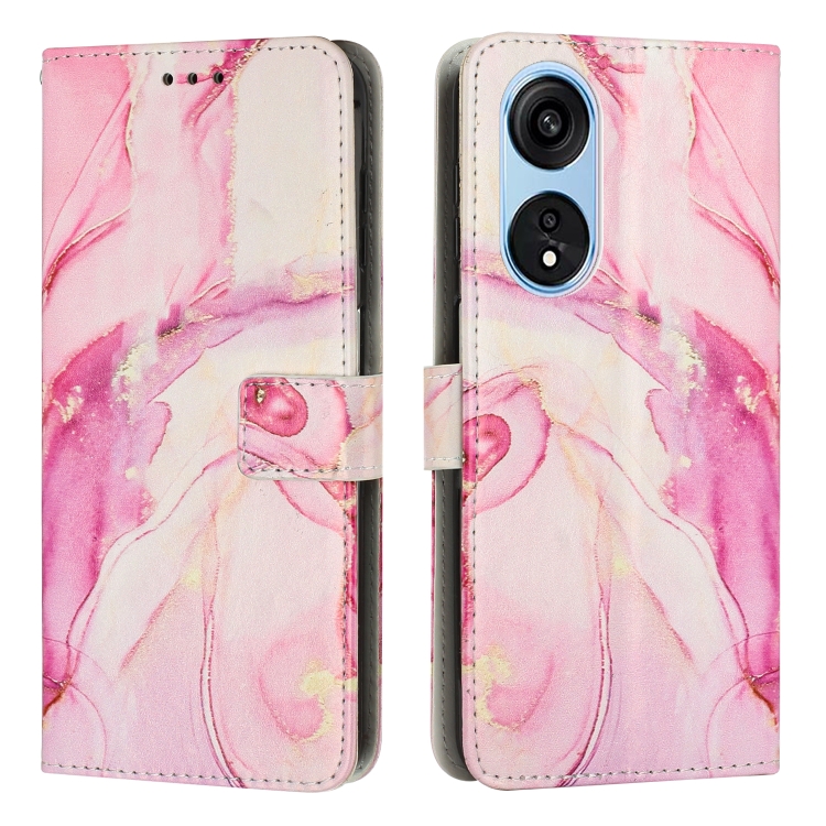 E-shop ART MARBLE Peňaženkový kryt Oppo A98 5G ROSE GOLD