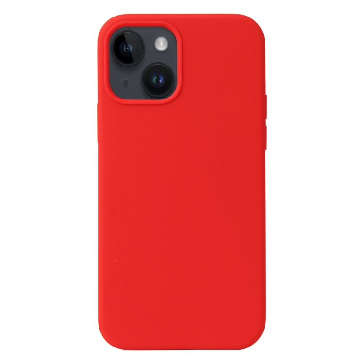 E-shop RUBBER Ochranný kryt pre Apple iPhone 15 Plus červený