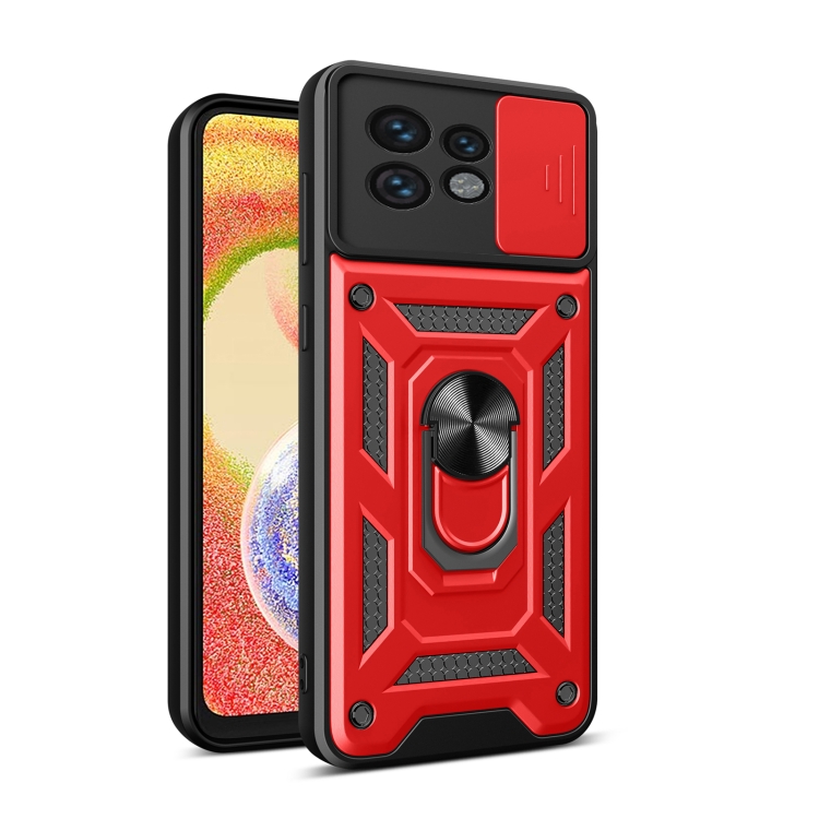 E-shop RING CAMERA Kryt s držiakom pre Motorola Edge 40 Pro červený