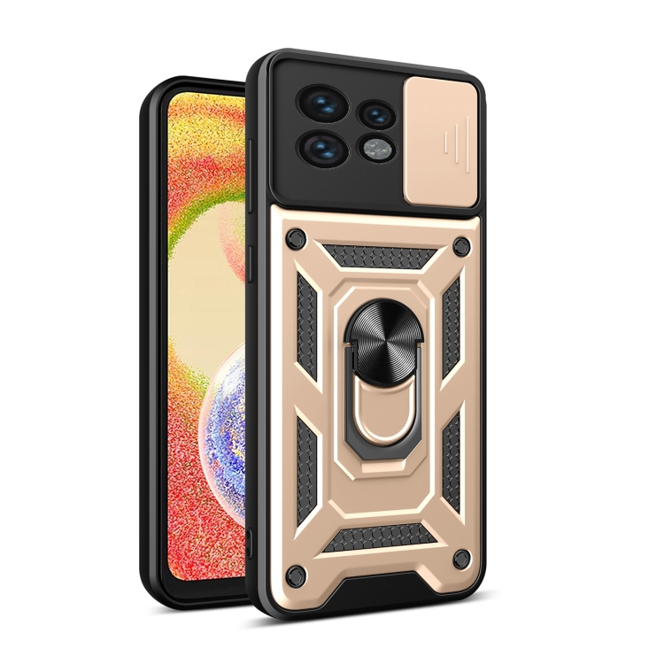 E-shop RING CAMERA Kryt s držiakom pre Motorola Edge 40 Pro zlatý