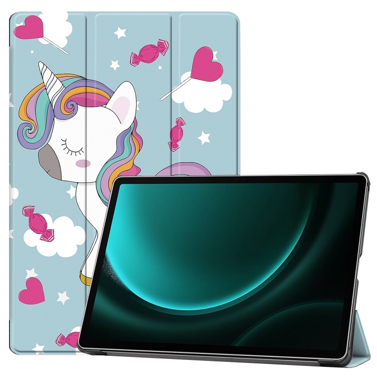 E-shop ART Zaklápacie puzdro pre Samsung Galaxy Tab S9 FE+ UNICORN