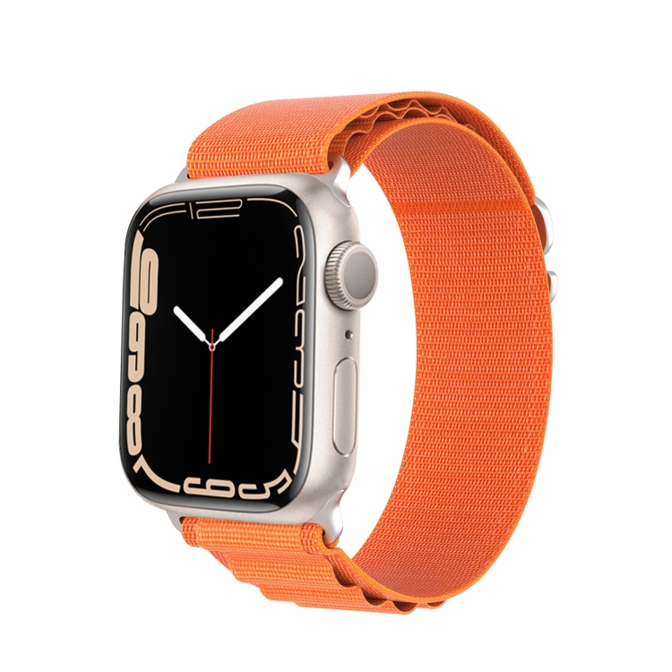 E-shop DUX GS Nylonový remienok pre Apple Watch SE / SE 2022 / SE 2023 / SE 2025 (44mm) oranžový
