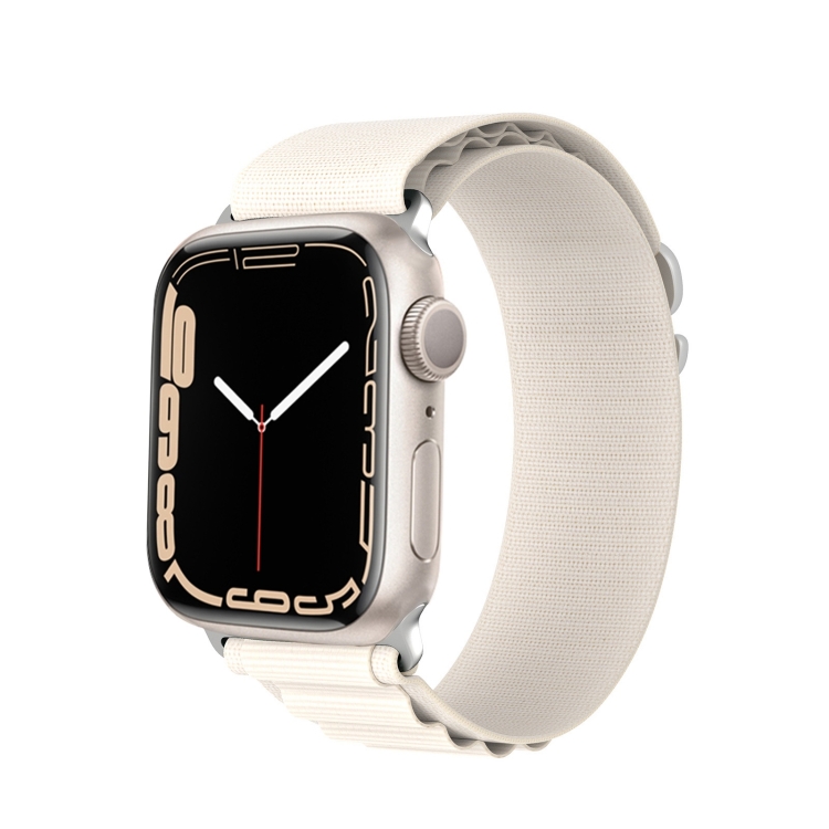 E-shop DUX GS Nylonový remienok pre Apple Watch SE / SE 2022 / SE 2023 / SE 2025 (44mm) béžový