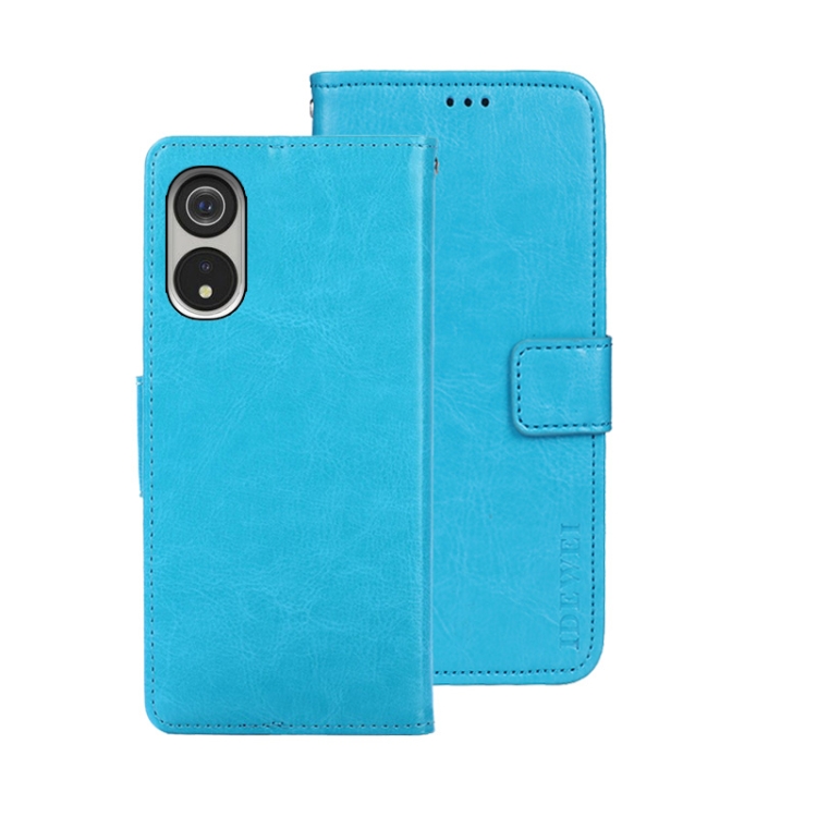 E-shop IDEWEI Peňaženkový kryt Cubot P60 svetlomodrý
