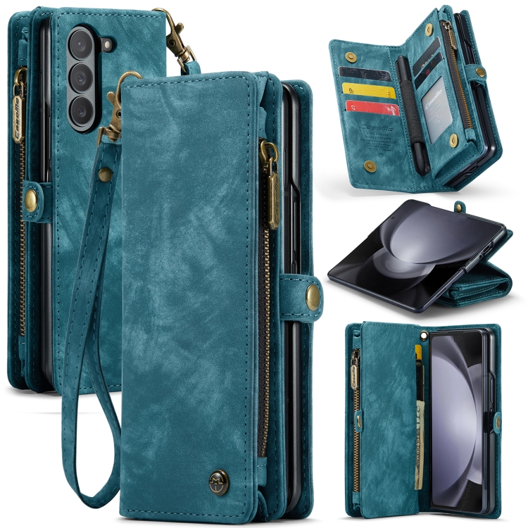 E-shop WALLET Ochranný kryt s peňaženkou 2v1 pre Samsung Galaxy Z Fold5 5G modrý