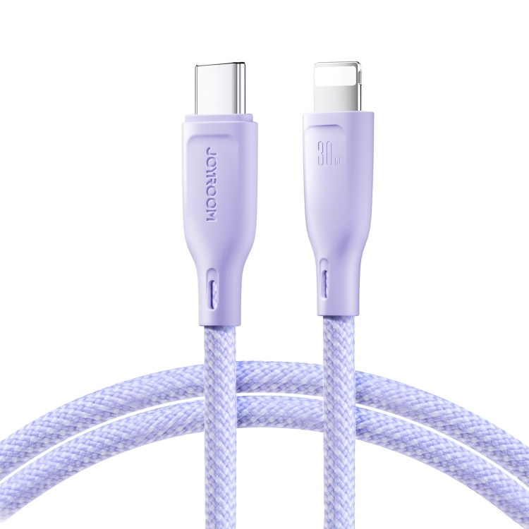 E-shop JOYROOM SA34-CL3 30W Kábel USB Typ-C / Lightning 1 meter fialový