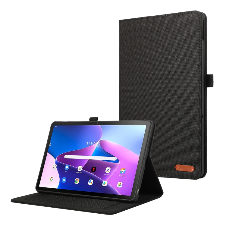 E-shop FABRIC Zaklápací obal pre Lenovo Tab M10 5G čierny