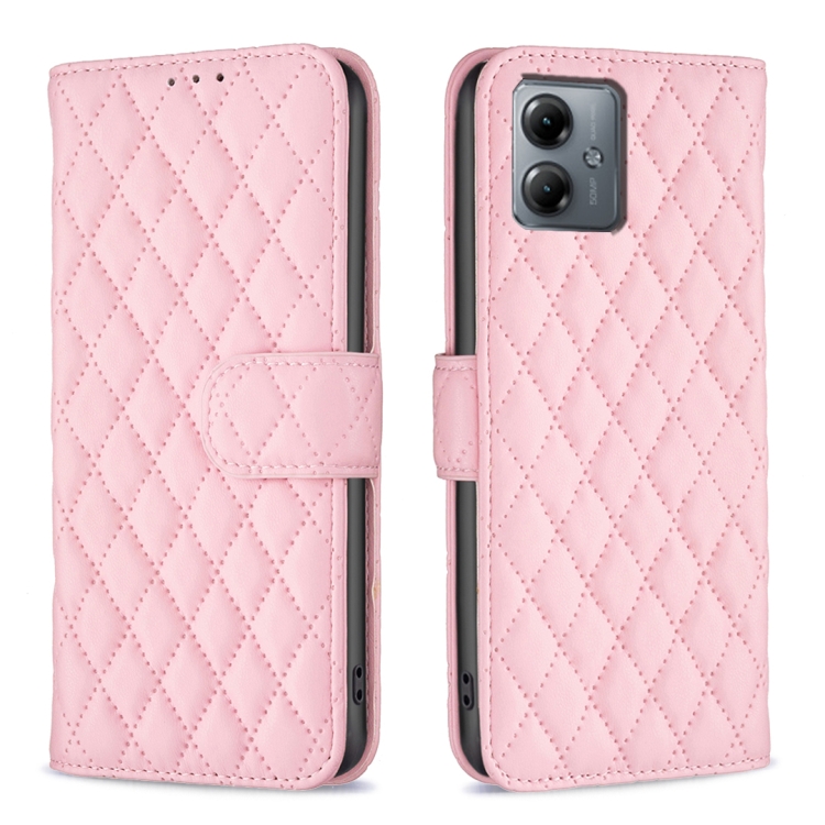 E-shop LATTICE Ochranné puzdro pre Motorola Moto G14 ružové