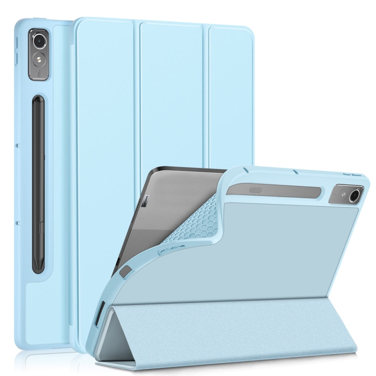 E-shop LEATHER Zaklápací kryt pre Lenovo Tab P12 svetlomodrý