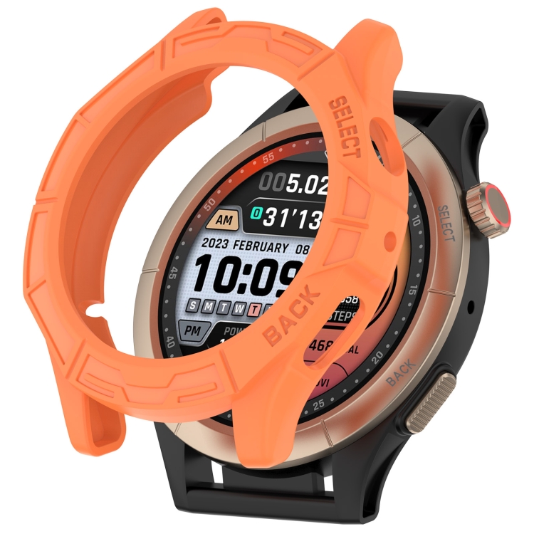 E-shop TPU HALF COVER Obal pre Amazfit Cheetah Round / Cheetah Pro oranžový