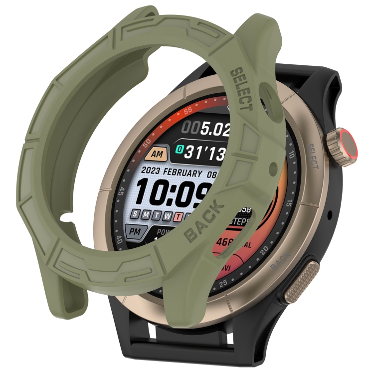 E-shop TPU HALF COVER Obal pre Amazfit Cheetah Round / Cheetah Pro zelený