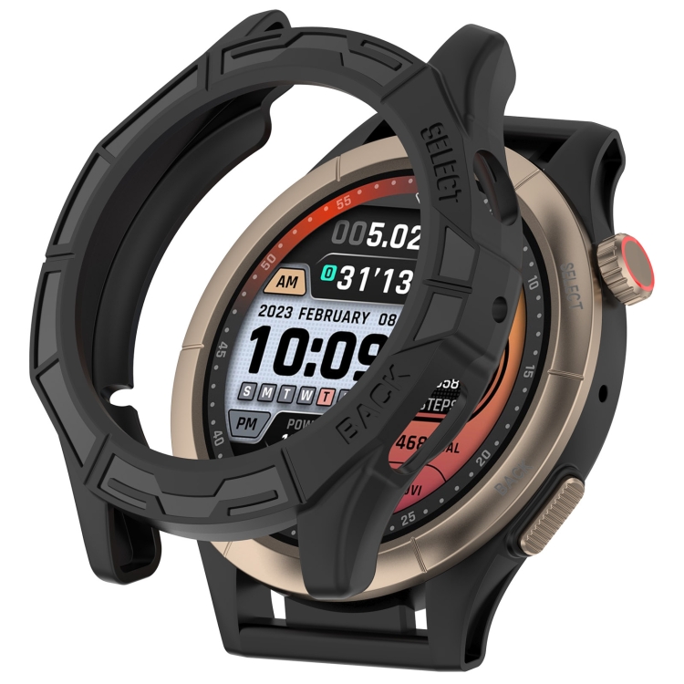 E-shop TPU HALF COVER Obal pre Amazfit Cheetah Round / Cheetah Pro čierny