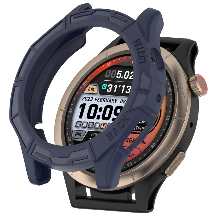 E-shop TPU HALF COVER Obal pre Amazfit Cheetah Round / Cheetah Pro modrý