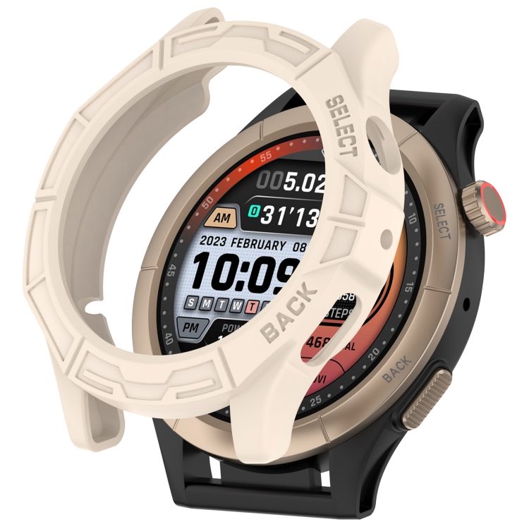 E-shop TPU HALF COVER Obal pre Amazfit Cheetah Round / Cheetah Pro béžový