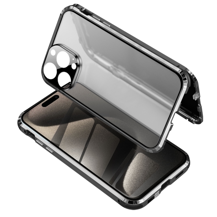 E-shop Magnetický kryt 360 pre Apple iPhone 15 Pro Max čierny