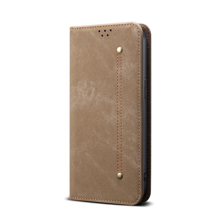 E-shop DENIM Peňaženkový kryt pre Motorola Moto G15 / G15 Power / G17 / G17 Power šedohnedý