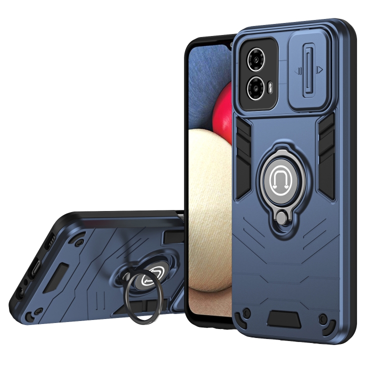 E-shop CAMPROTECT Obal s držiakom pre Motorola Moto G34 5G modrý